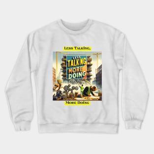 Less Talking, More Doing Crewneck Sweatshirt